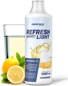 Napój sportowy, koncentrat REFRESH LIGHT - cytrynowy 1L