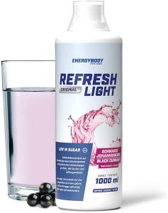 Napój sportowy, koncentrat REFRESH LIGHT - czarna porzeczka 1L
