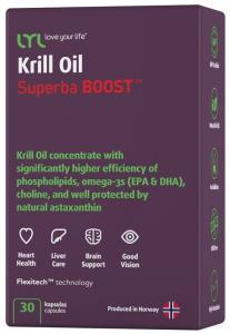 Olej z KRYLA - Suberba BOOST - Kwasy tłuszczowe OMEGA 3, cholina + astaksantyna